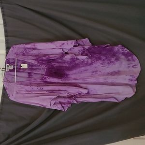 Step N Style Purple Flowy Tunic Top OS